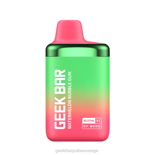 Geek Bar Shop - Geek Bar df8000 engångsvape 44L0190 vattenmelon tuggummi
