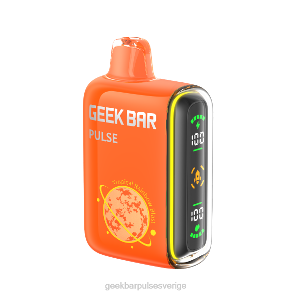 Geek Bar Disposable Vape - Geek Bar Pulse 15k engångsvape 44L065 tropisk regnbågsexplosion
