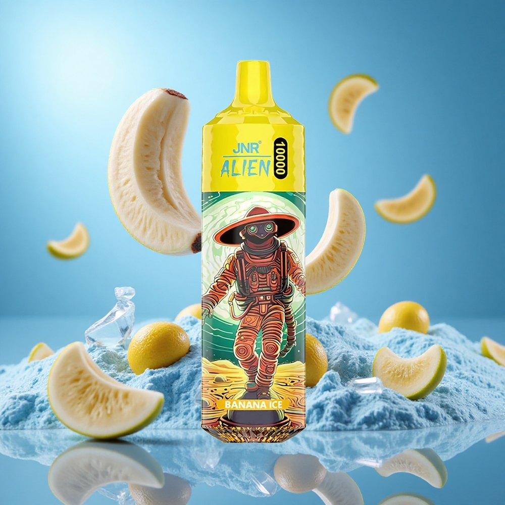 JNR Alien 10000 Puffs 850mAh Batterikapacitet Banan Is LED (RGB) partihandel Sverige