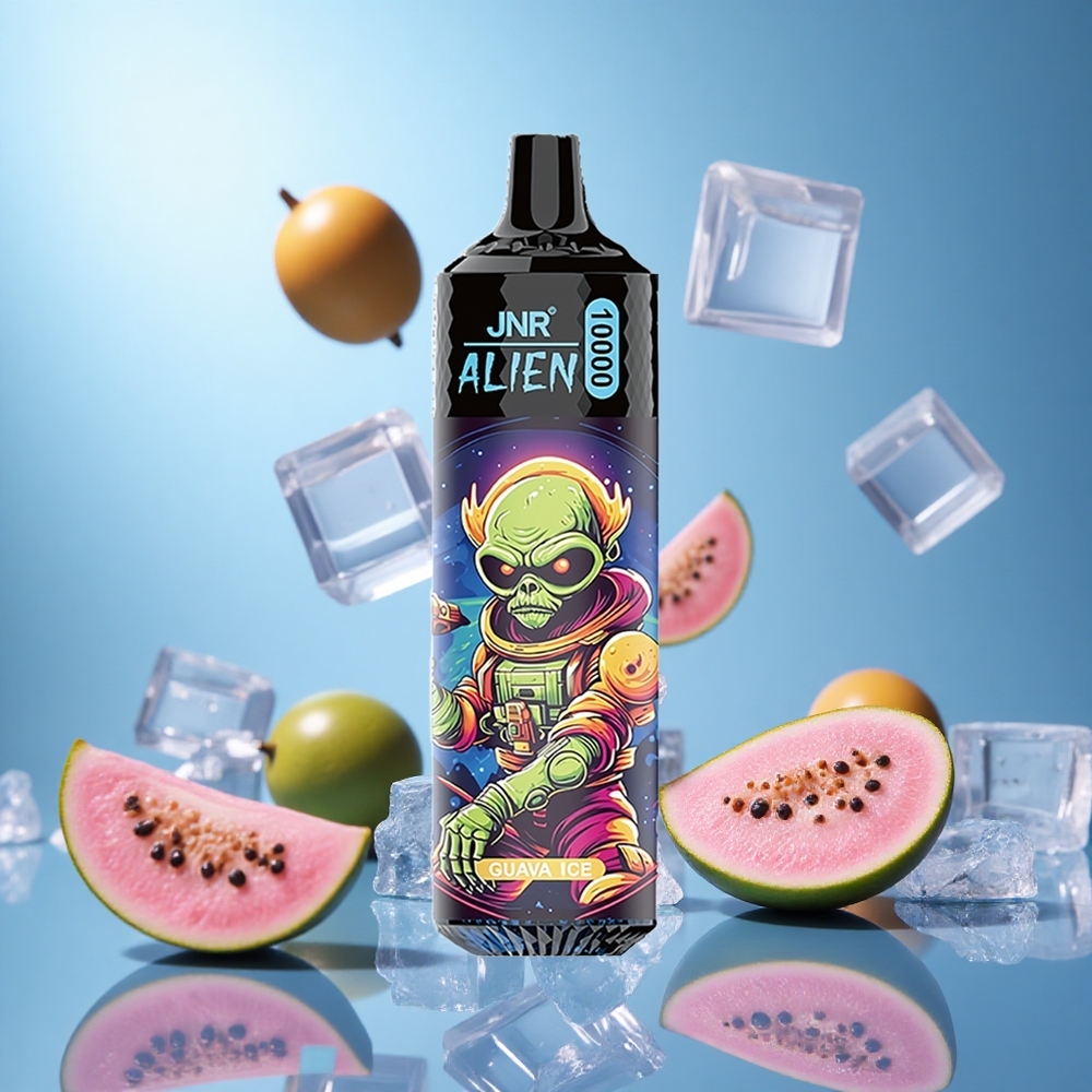 JNR Alien 10000 Puffs 850mAh Batterikapacitet Guavais LED (RGB) partihandel Sverige