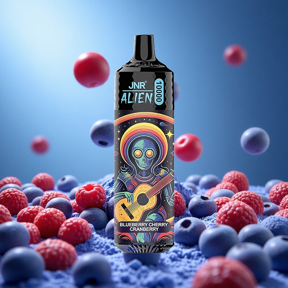 JNR Alien 10000 Puffs Blåbär Körsbär Tranbär 850mAh Batterikapacitet 20ml E-vätska partihandel Sverige