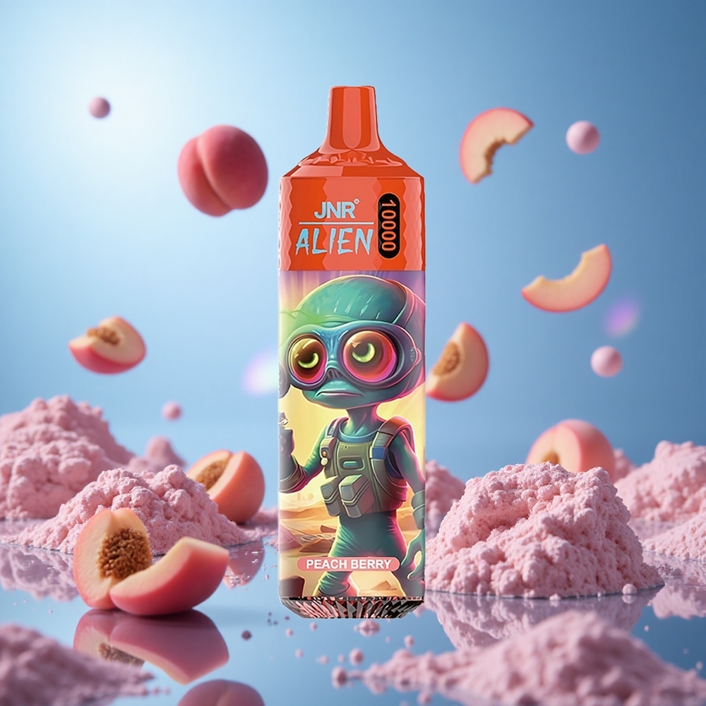 JNR Alien 10000 Puffs Persika Bär 850mAh Batterikapacitet 20ml E-vätska partihandel Sverige