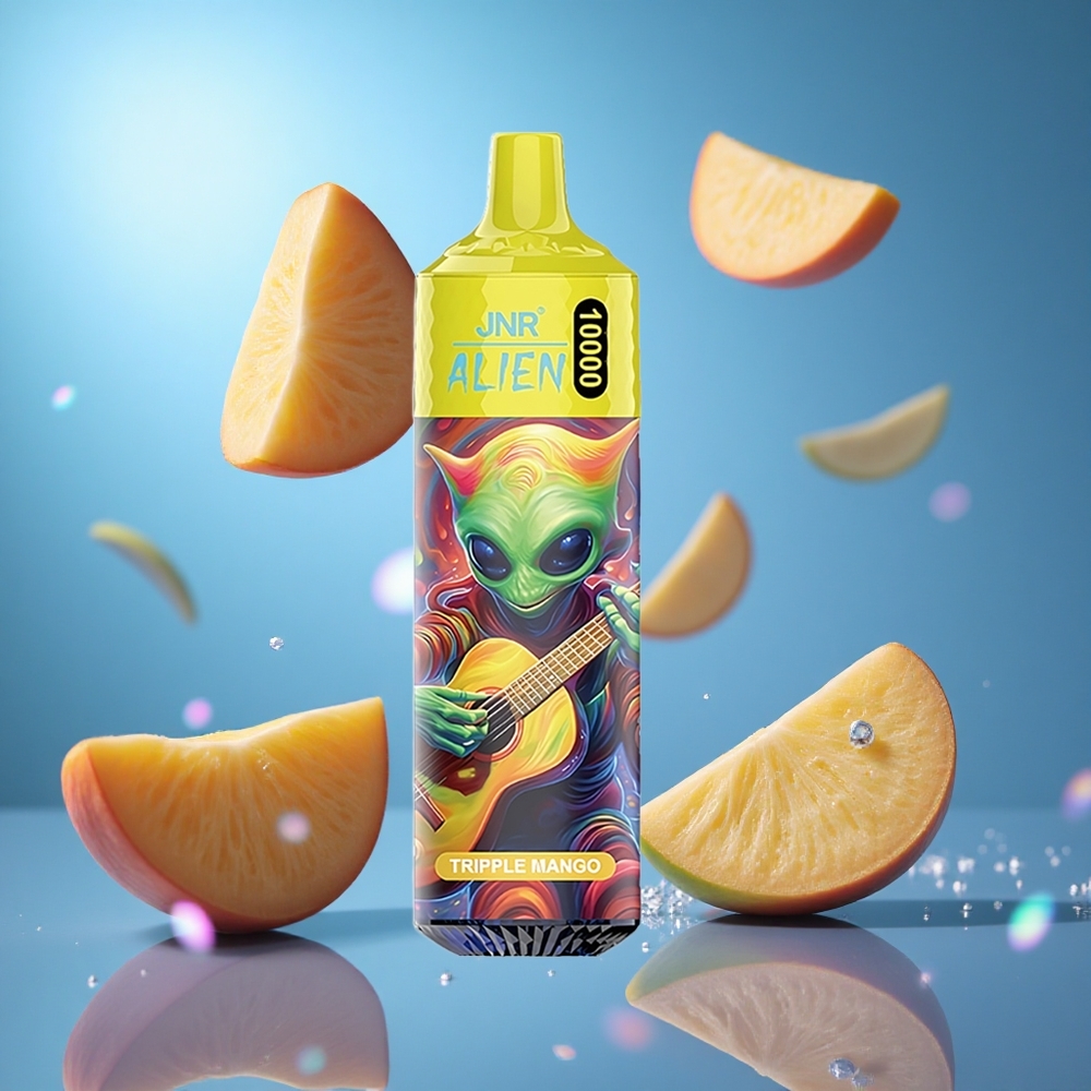 JNR Alien 10000 Puffs Trippel mango 850mAh Batterikapacitet LED (RGB)-ljus partihandel Sverige