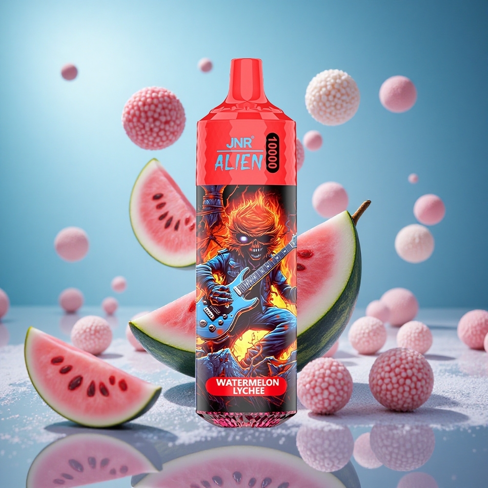 JNR Alien 10000 Puffs Vattenmelon Litchi 850mAh Batterikapacitet Typ-C Snabbladdning partihandel Sverige