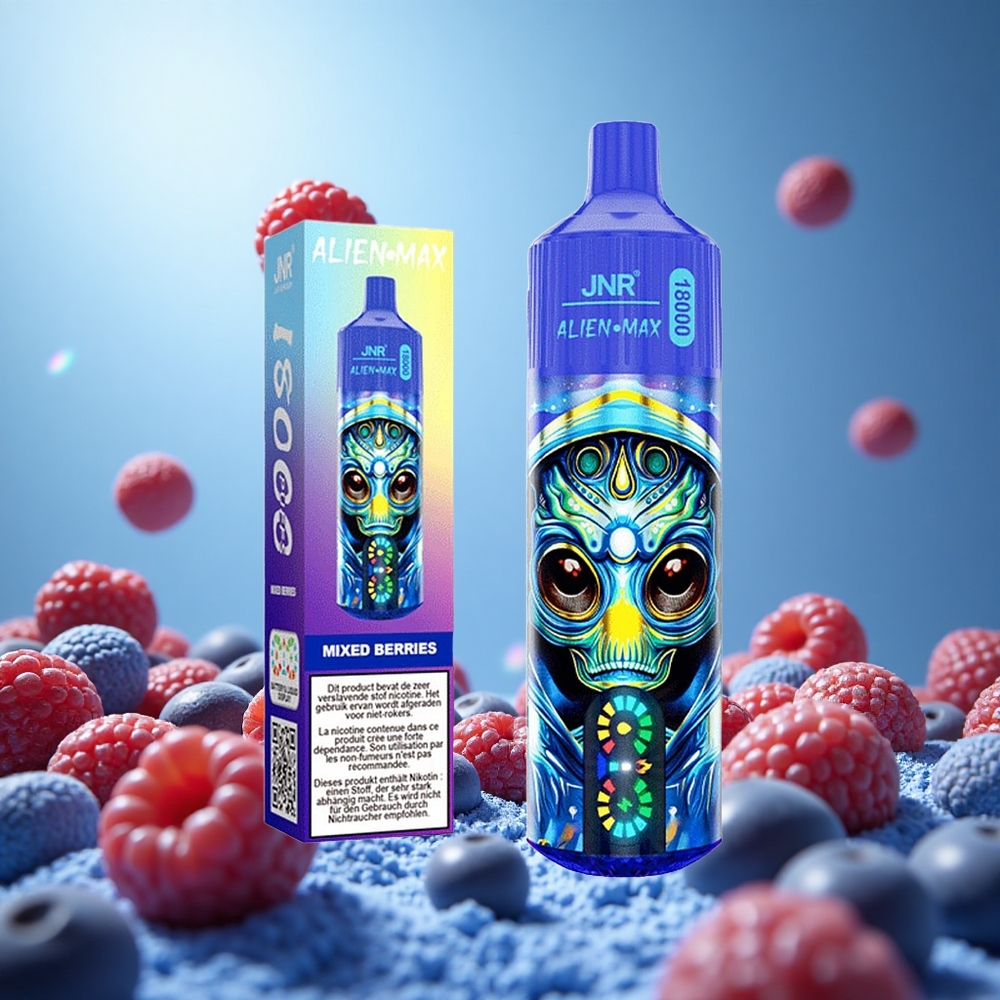 JNR Alien Max 18000 Puffs Blandade Bär Smart LED-display Dual Mesh Coil & Dual Core partihandel Sverige