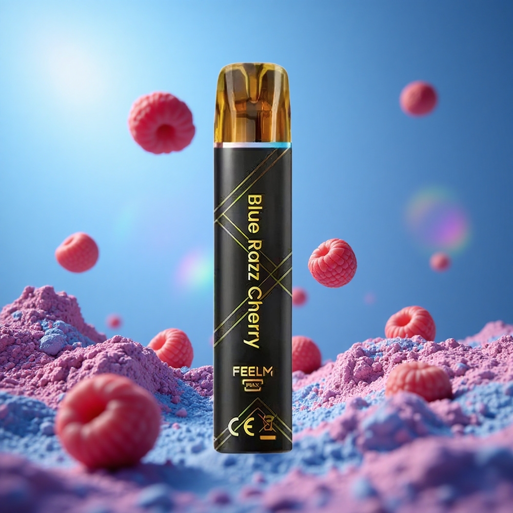 JNR Black&Golden 800 Puffs Blå Hallon Körsbär 550mAh 2ml partihandel Sverige