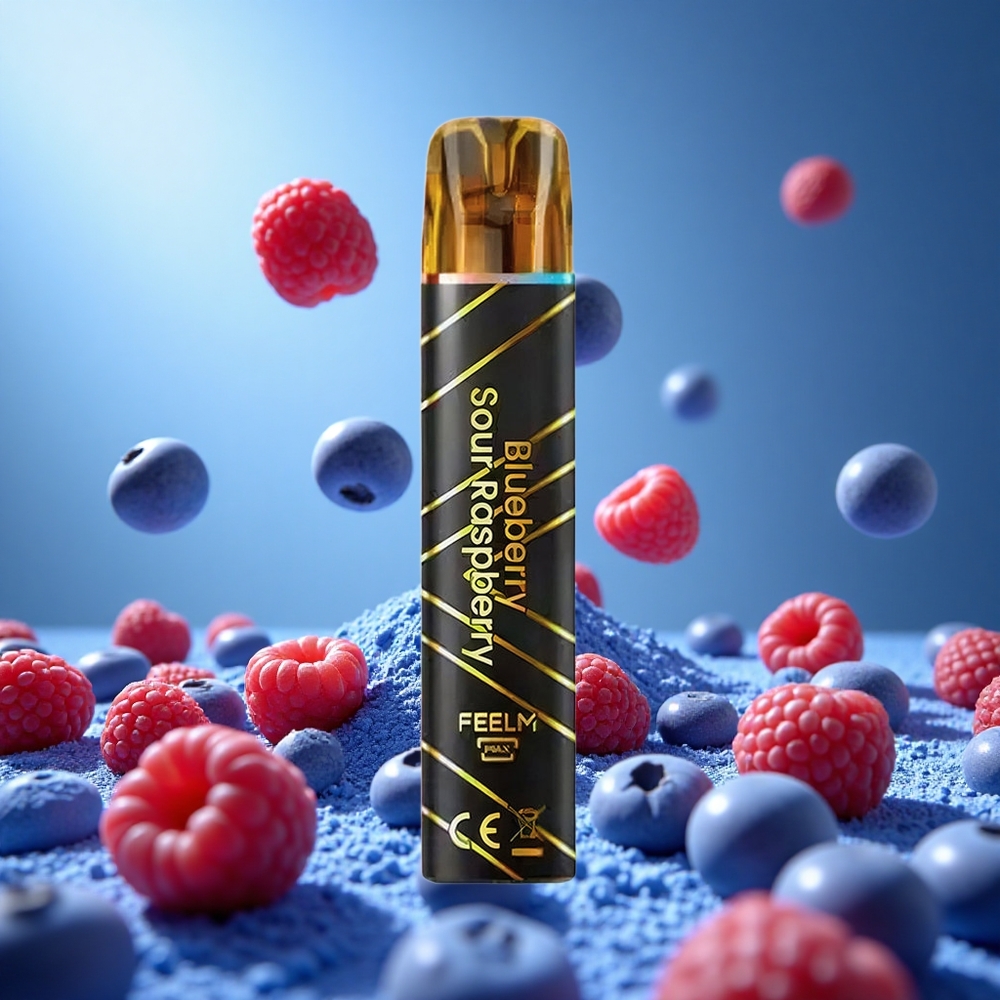 JNR Black&Golden 800 Puffs Blåbär Sur Hallon 550mAh Batterikapacitet 2ml E-Vätskekapacitet partihandel Sverige