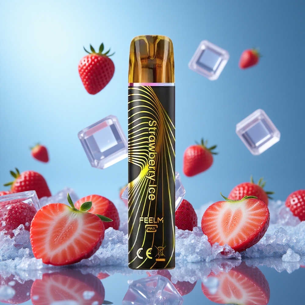 JNR Black&Golden 800 Puffs Jordgubb Is 550mAh 2ml partihandel Sverige