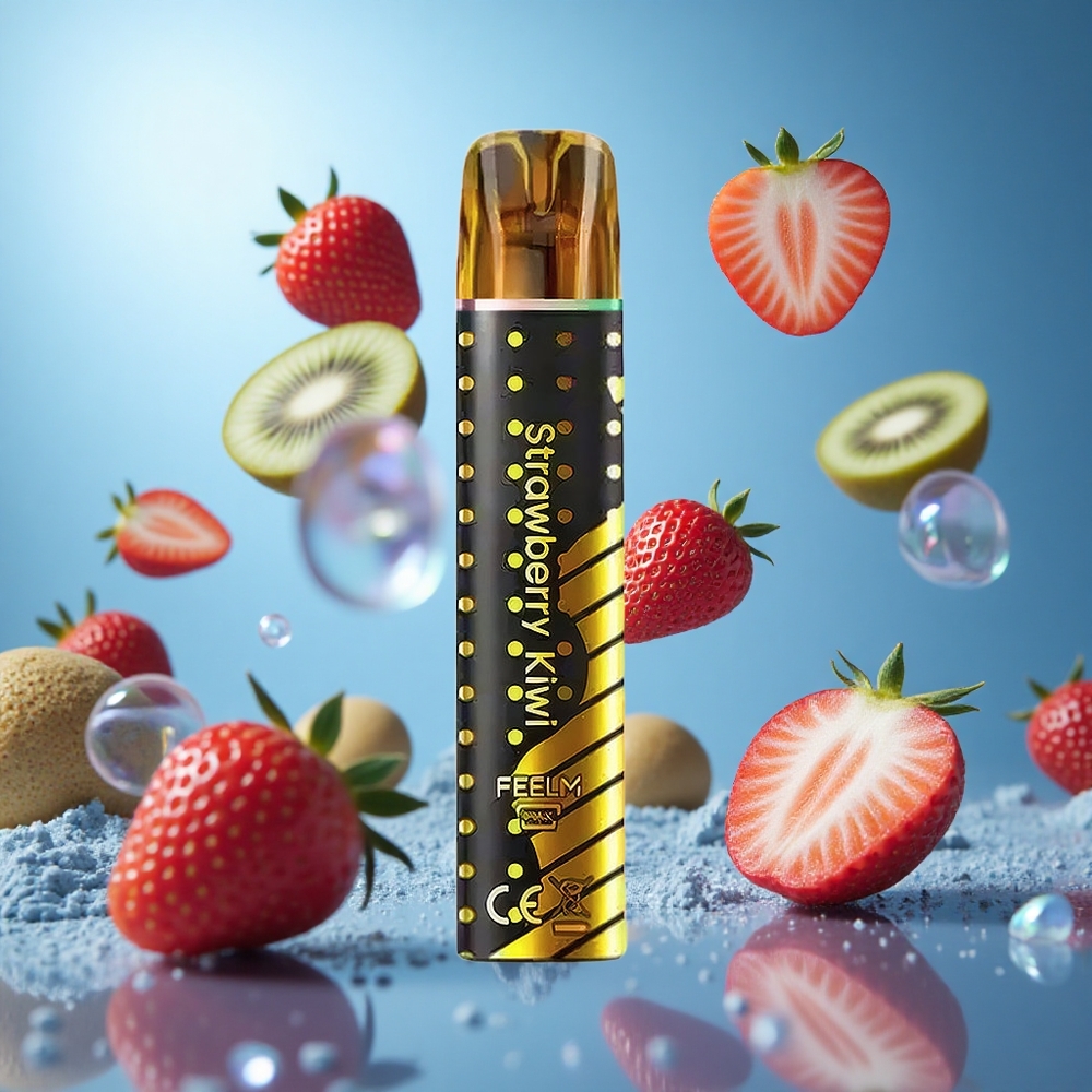 JNR Black&Golden 800 Puffs Jordgubb Kiwi 550mAh Batterikapacitet 2ml E-Vätskekapacitet partihandel Sverige