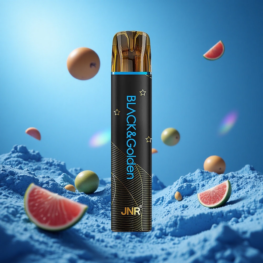 JNR Black&Golden 800 Puffs Mr Blå 550mAh Battery Capacity 2ml E-Liquid Capacity partihandel Sverige