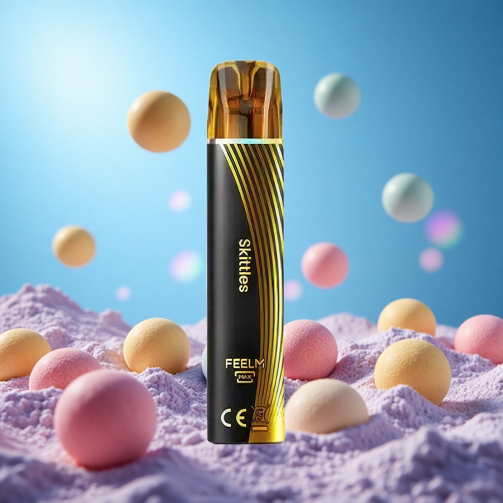 JNR Black&Golden 800 Puffs Skittles Engångsvape 550mAh Batterikapacitet 2ml E-Vätskekapacitet partihandel Sverige