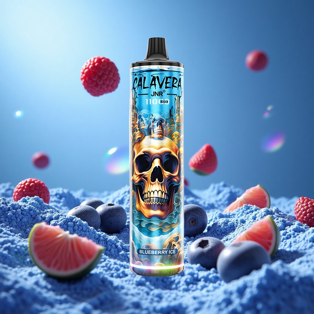 JNR Calavera 11000 Puffs 21ml E-Vätska Kapacitet Blåbär Is partihandel Sverige