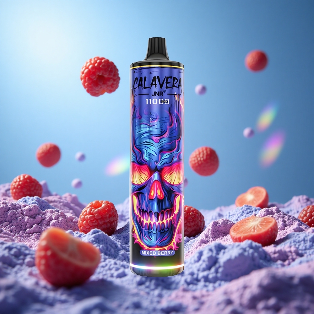 JNR Calavera 11000 Puffs Blandade Bär Typ-C-laddningsport 21ml E-Liquid Kapacitet partihandel Sverige