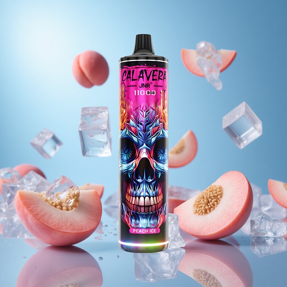 JNR Calavera 11000 Puffs Persika Is 850 mAh Batterikapacitet 21ml E-Liquid Kapacitet partihandel Sverige
