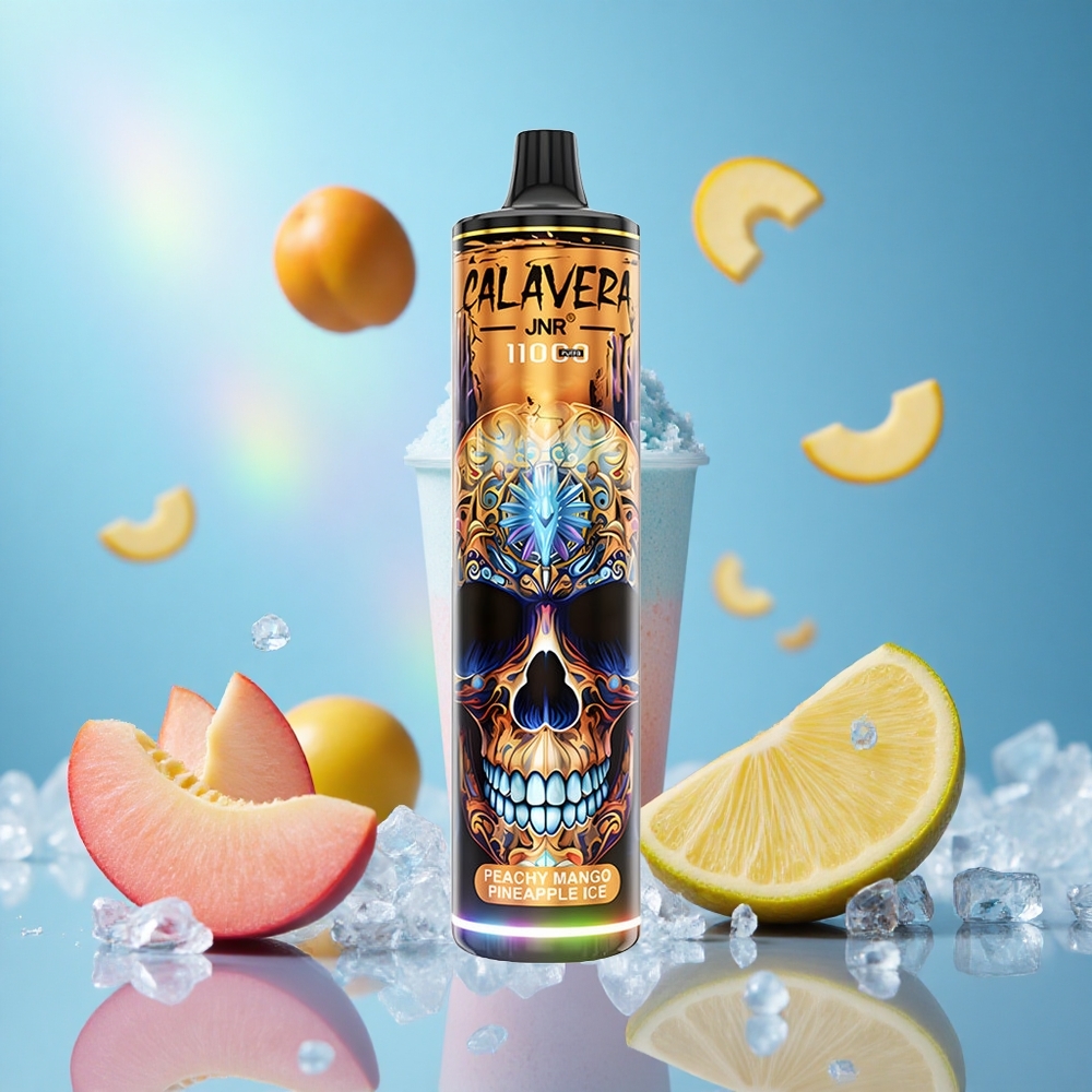 JNR Calavera 11000 Puffs Persika Mango Ananas Is 21ml E-Liquid Kapacitet Typ-C-laddningsport partihandel Sverige