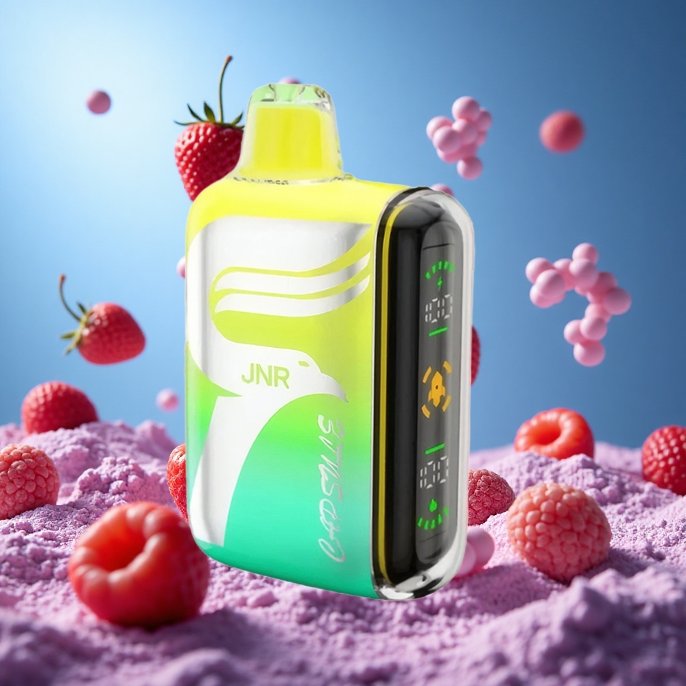 JNR Capsule 15000 Puffs Jordgubb Hallon Körsbär 850mAh Batteri 20ml E-vätska partihandel Sverige