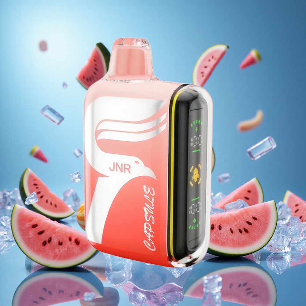 JNR Capsule 15000 Puffs Vattenmelon Brazz Is Dual Mesh Coil Smart LED Display partihandel Sverige