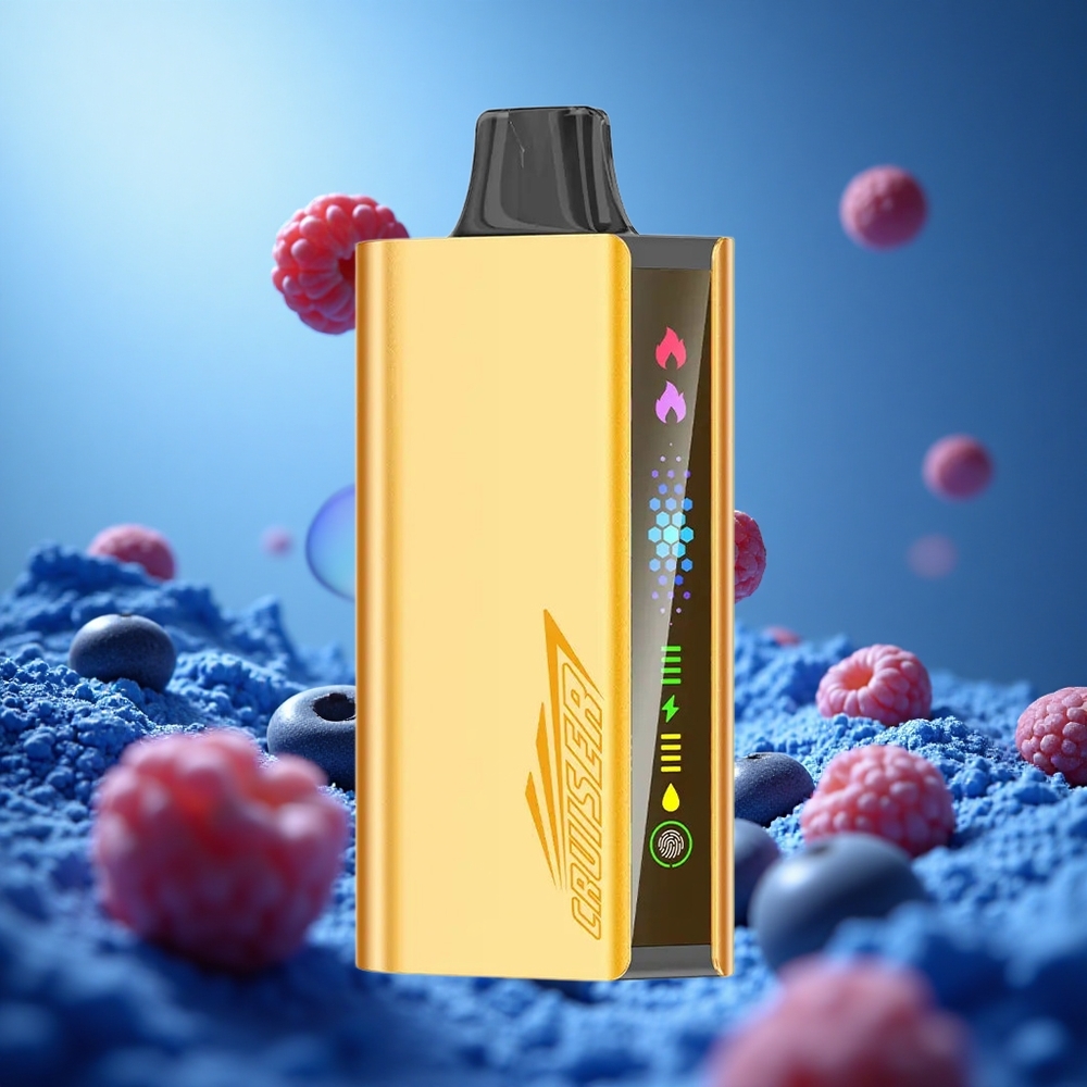 JNR Cruiser 12000 Puffs Blåbärsblast Inbyggd 3500 mAh Batteri 50mg/mL Nikotinstyrka partihandel Sverige