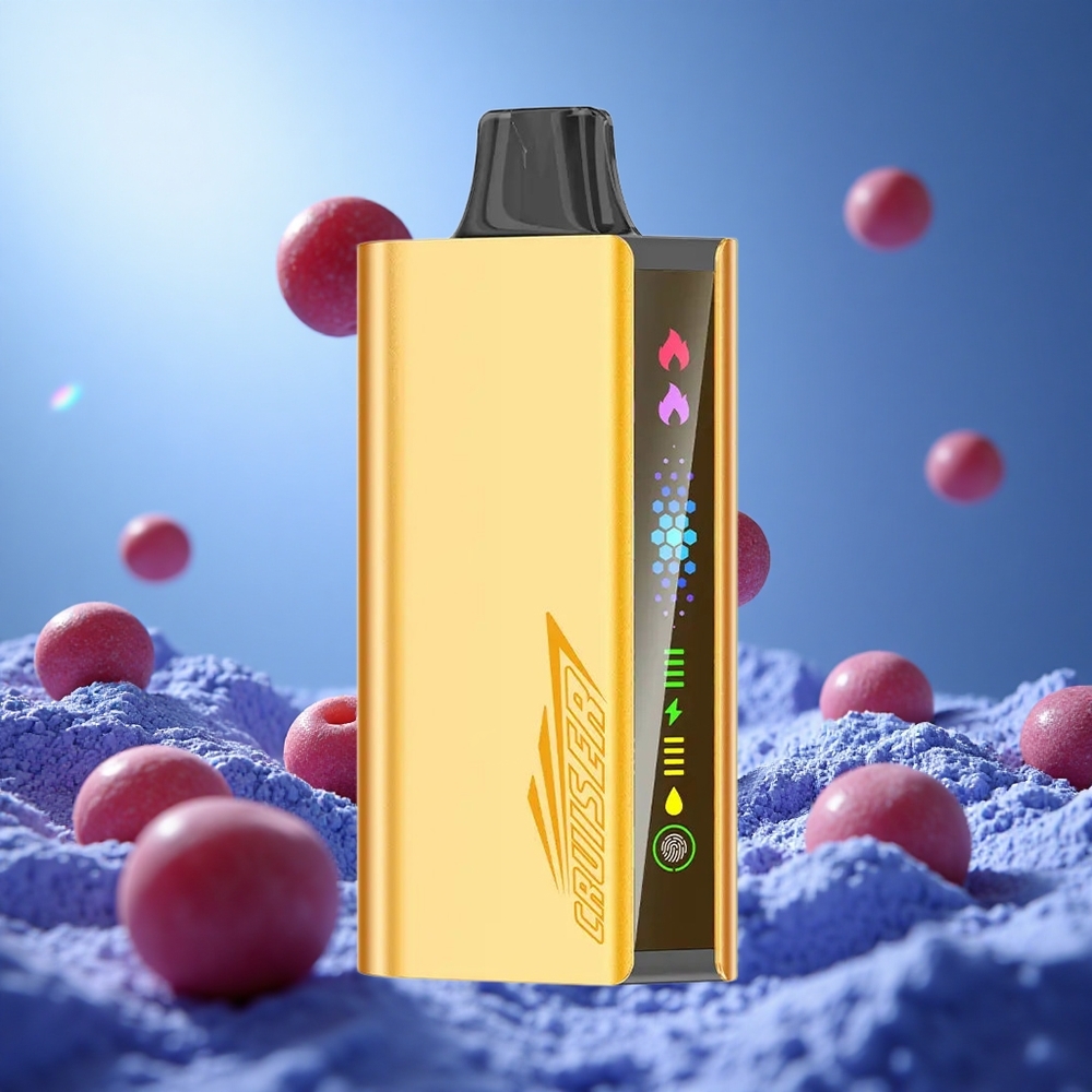 JNR Cruiser 12000 Puffs Vinbar Is (Grape Ice) Inbyggd 3500 mAh Batteri Full-Metal Aluminum Body partihandel Sverige