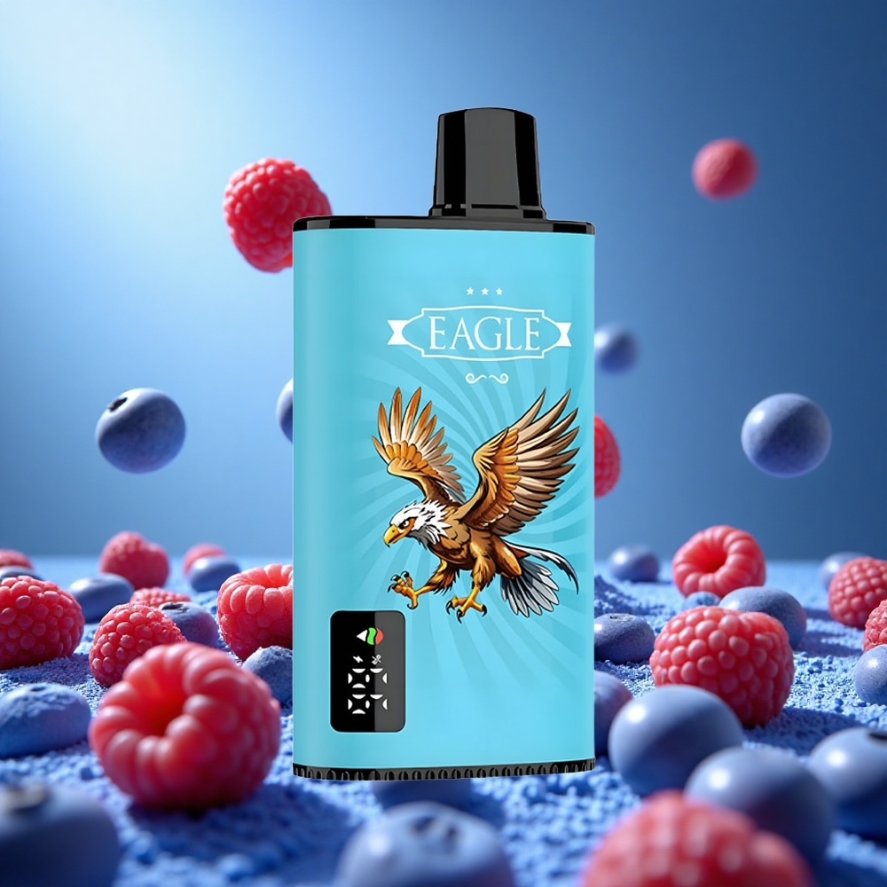 JNR EAGLE Smart 23000 Puffs Blåbär Sur Hallon Justerbar Luftflöde 25ml e-Vätska Kapacitet partihandel Sverige