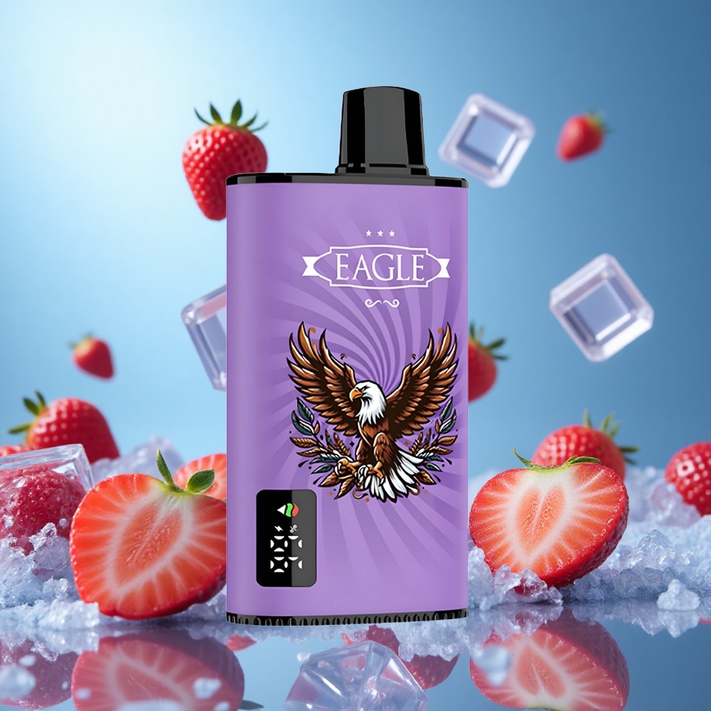 JNR EAGLE Smart 23000 Puffs Jordgubb Is med Digital Skärm & Justerbar Luftflöde partihandel Sverige