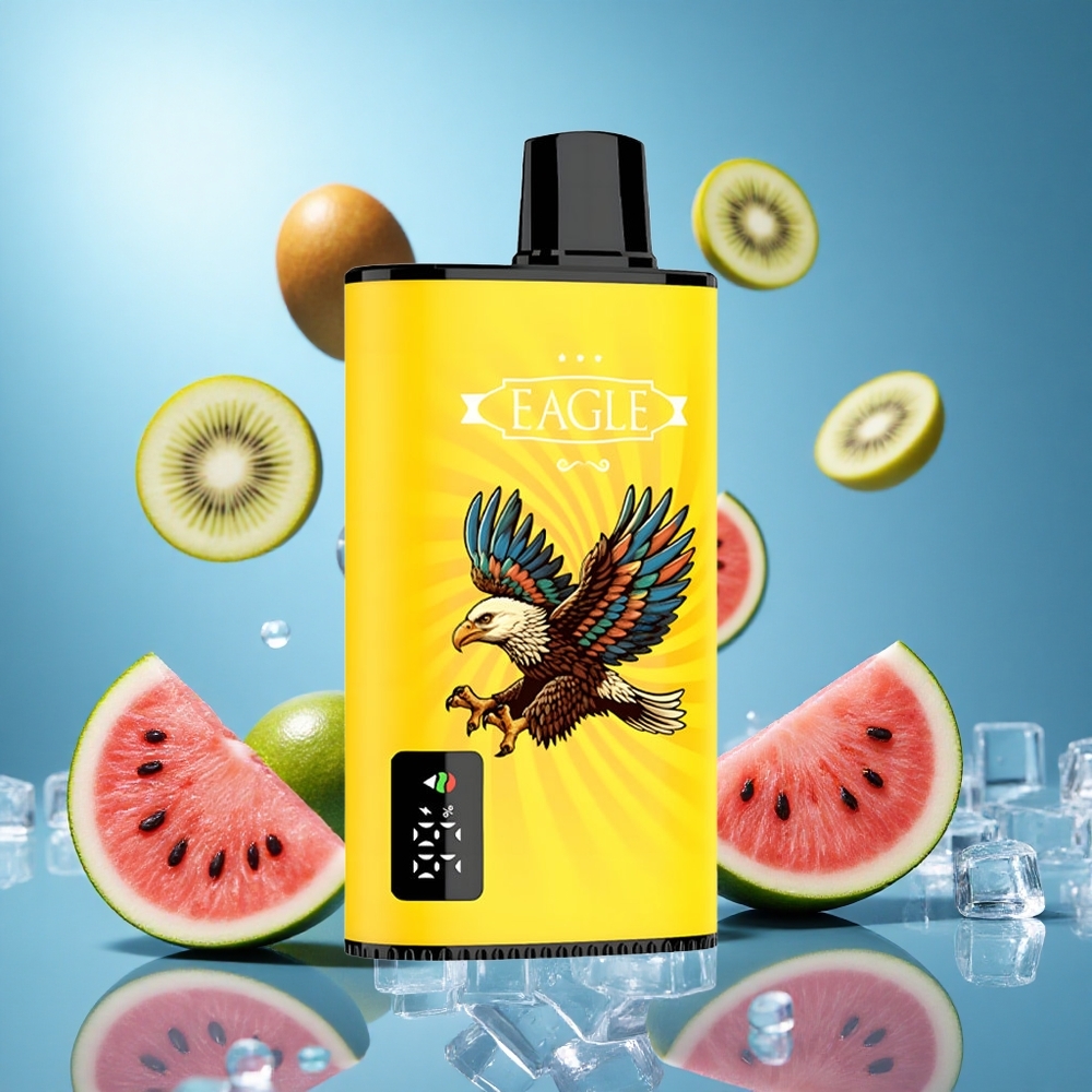 JNR EAGLE Smart 23000 Puffs Kiwi Vattenmelon Is Justerbar Luftflöde 25ml e-Vätske Kapacitet partihandel Sverige