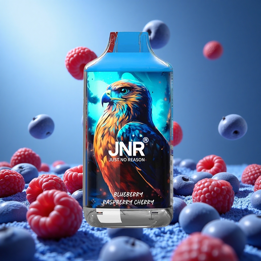JNR Falcon 16000 Puffs Blåbär Hallon Körsbär med 850 mAh Batteri och 22ml E-vätska partihandel Sverige