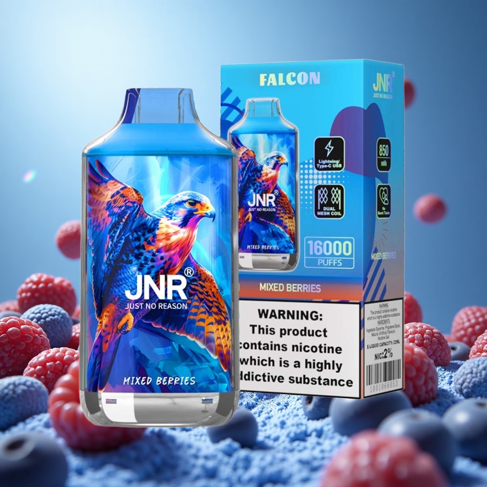 JNR Falcon 16000 Puffs Blandade Bär 850 mAh Batteri & 22ml E-vätska partihandel Sverige