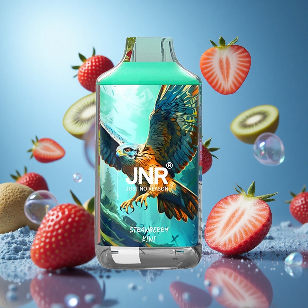 JNR Falcon 16000 Puffs Jordgubb Kiwi 850 mAh Batterikapacitet 22ml E-vätska Kapacitet partihandel Sverige