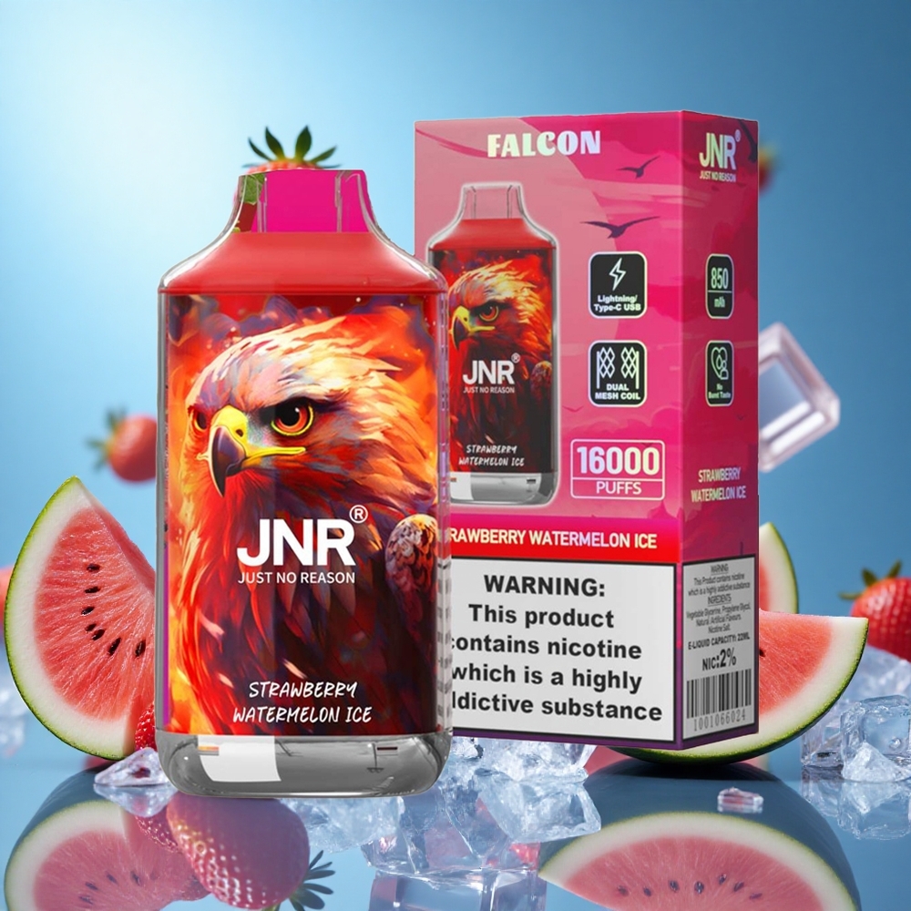 JNR Falcon 16000 Puffs Jordgubb Vattenmelon Is 850 mAh 22ml partihandel Sverige