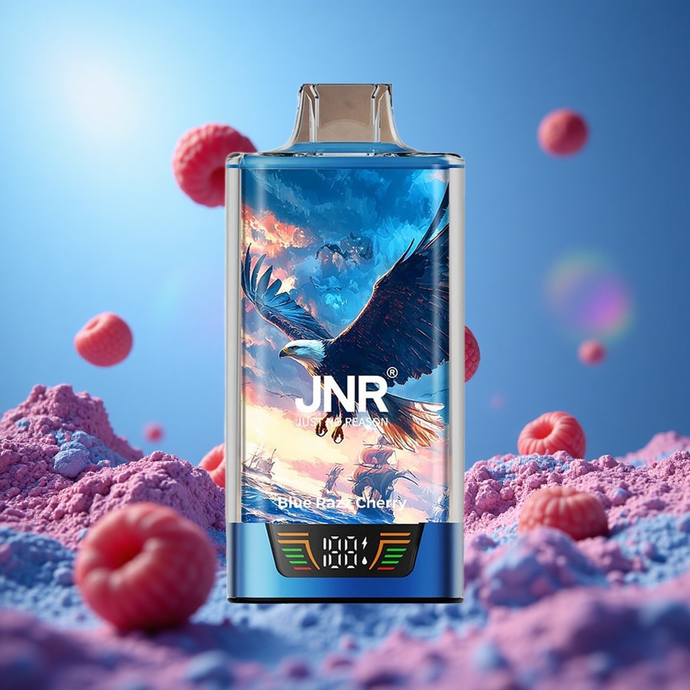 JNR Falcon Pro 28000 Puffs Blå Hallon Körsbär 30ml Förfylld Kapacitet 950mAh Batterikapacitet partihandel Sverige
