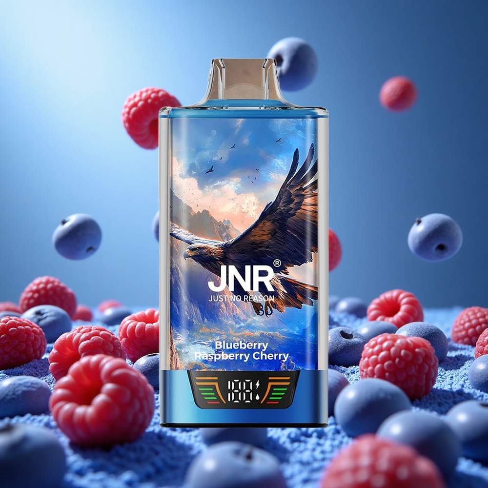 JNR Falcon Pro 28000 Puffs Blåbär Hallon Körsbär 30ml Förfylld Kapacitet USB Type-C Laddning partihandel Sverige