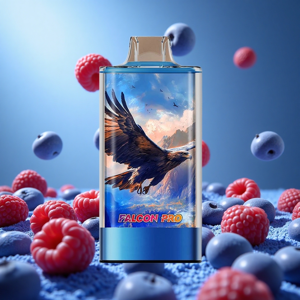 JNR Falcon Pro 28000 Puffs Blåbär Hallon Körsbär 30ml Förfylld Kapacitet USB Type-C Laddning partihandel Sverige