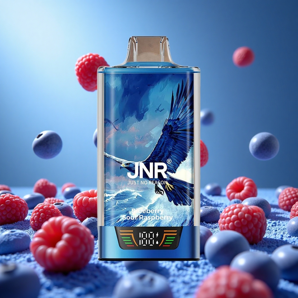 JNR Falcon Pro 28000 Puffs Blåbär Sur Hallon 30ml Förfylld Kapacitet 5% Nikotin styrka partihandel Sverige