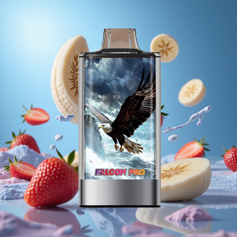 JNR Falcon Pro 28000 Puffs Jordgubb Banan 30ml Förfylld Kapacitet 5% Nikotinstyrka partihandel Sverige