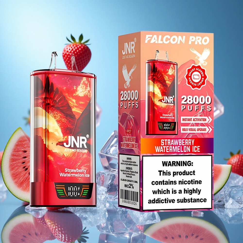JNR Falcon Pro 28000 Puffs Jordgubb Vattenmelon Is 30ml Förfylld Kapacitet 950mAh Batterikapacitet partihandel Sverige