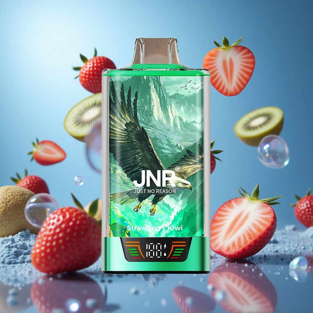 JNR Falcon Pro 28000 Pustar Smultron Kiwi 30ml Förfylld Kapacitet 5% Nikotinstyrka partihandel Sverige