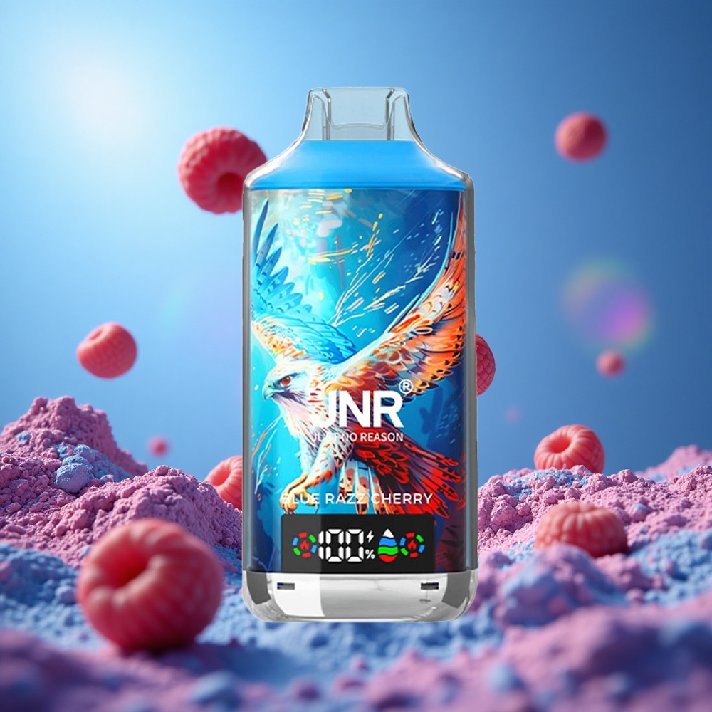 JNR Falcon X 18000 Puffs Blå Hallon Körsbär med 750mAh Batteri och 24ml E-vätska partihandel Sverige