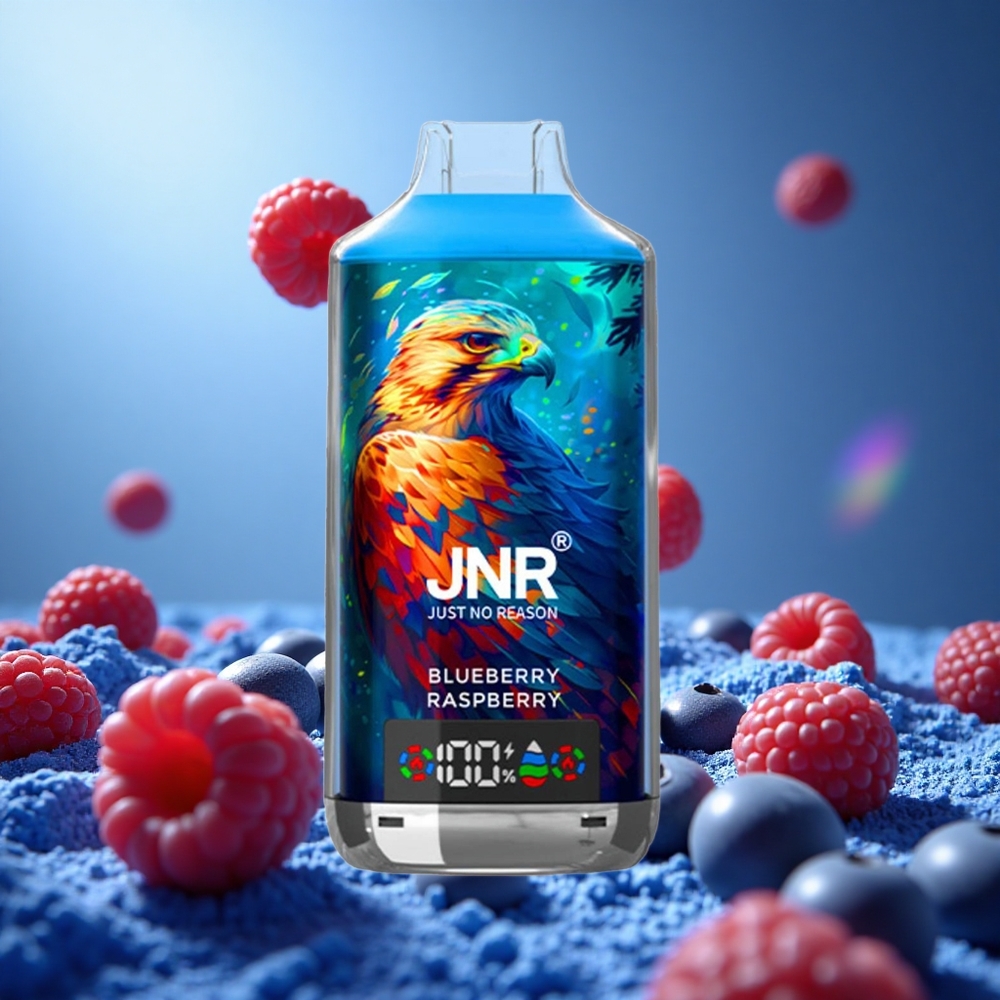 JNR Falcon X 18000 Puffs Blåbär Hallon 750mAh Batteri 24ml E-vätska partihandel Sverige