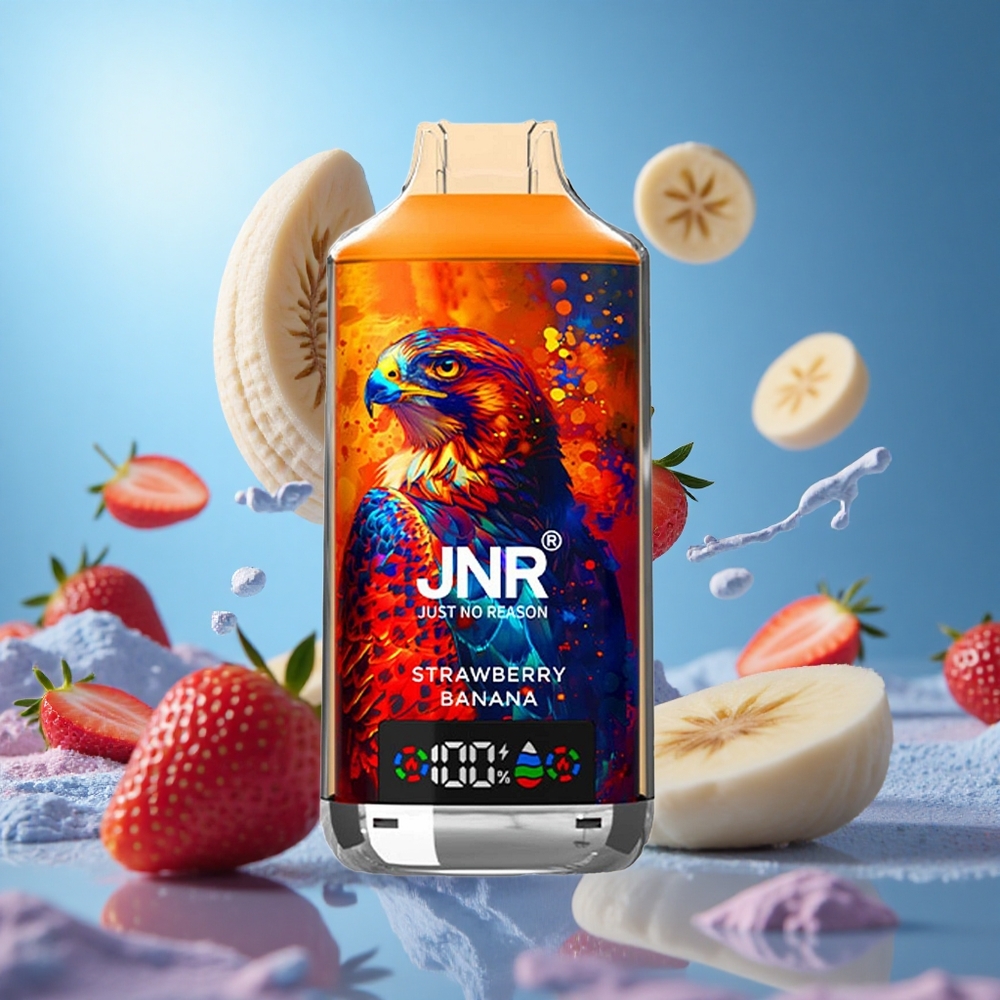 JNR Falcon X 18000 Puffs Jordgubb Banan 750mAh Batteri 24ml E-vätska partihandel Sverige