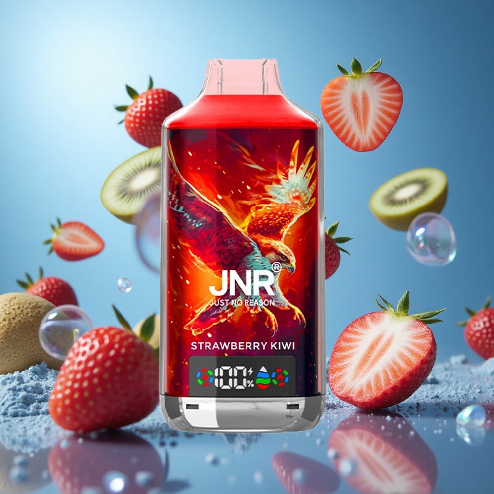 JNR Falcon X 18000 Puffs Jordgubb Kiwi 750mAh Batteri 24ml E-vätska partihandel Sverige