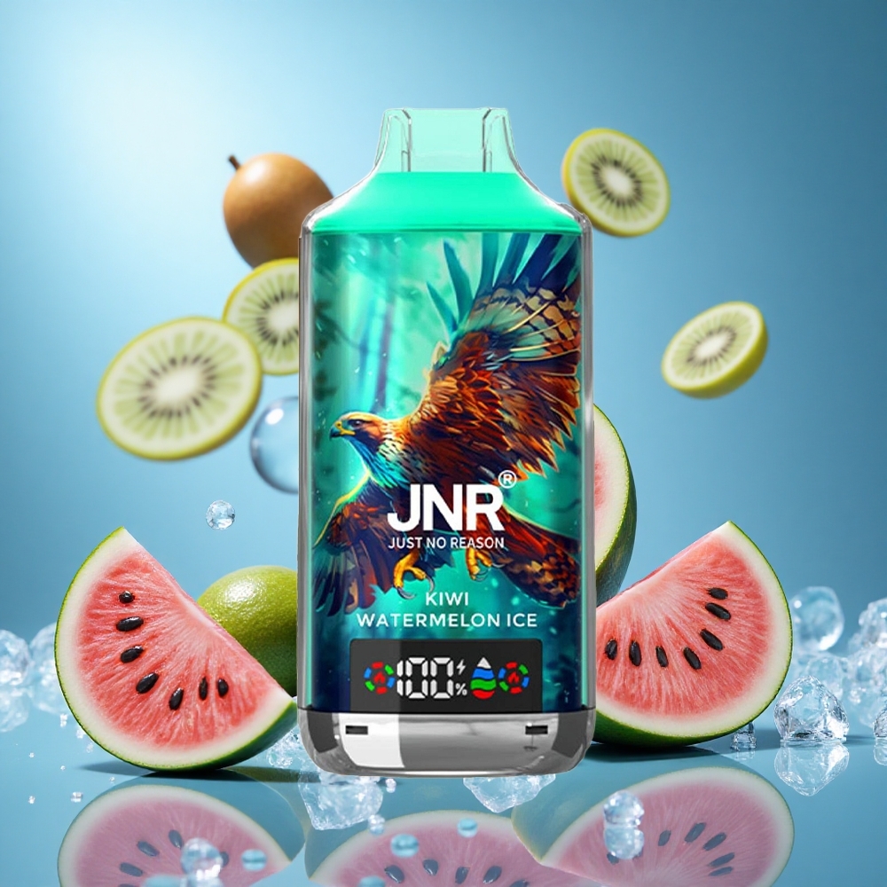 JNR Falcon X 18000 Puffs Kiwi Vattenmelon is Engångsvape med 24ml E-vätska Kapacitet och 750mAh Batterikapacitet partihandel Sverige