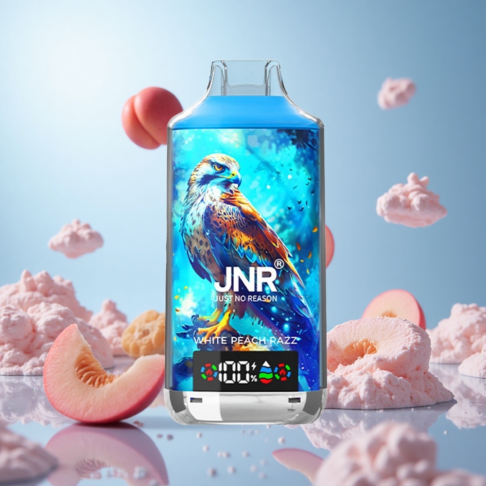 JNR Falcon X 18000 Puffs Vit Persika Hallon 750mAh Batteri 24ml E-vätska partihandel Sverige