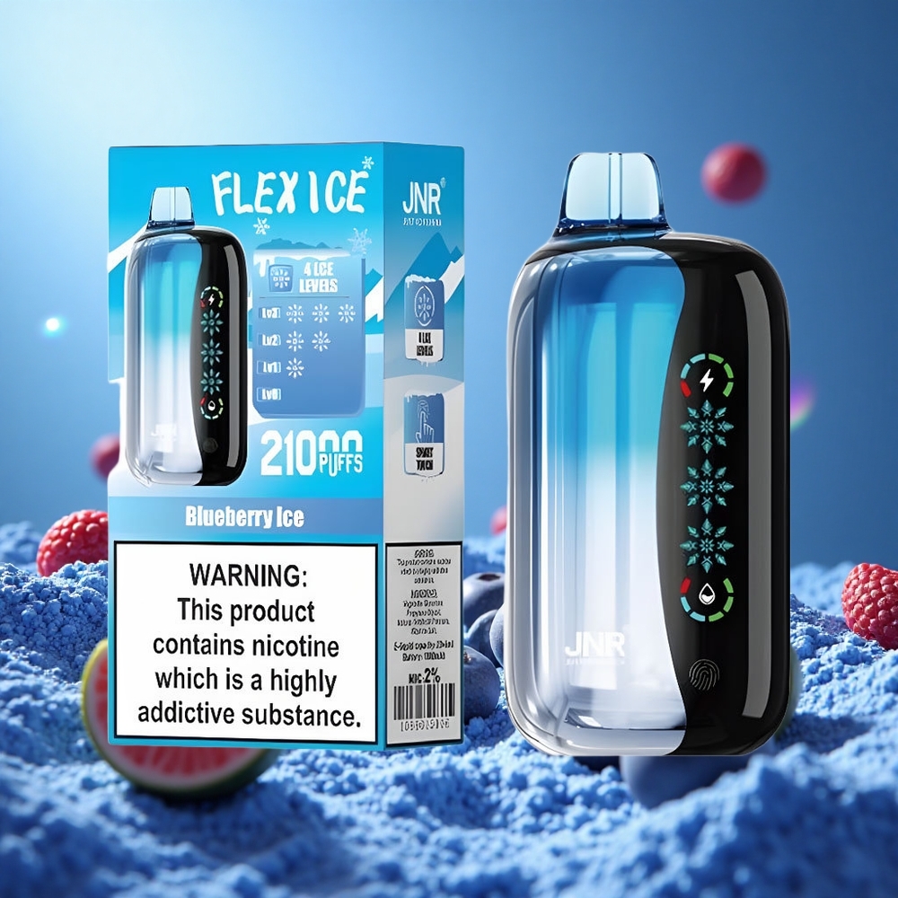 JNR Flex Ice 21000 Puffs Blåbär Is Justerbar Is Anpassningsbar Luftflöde partihandel Sverige