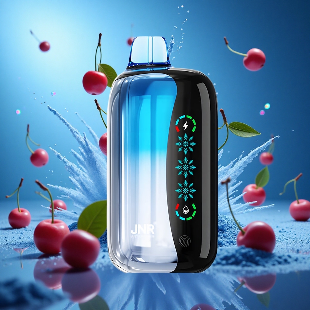 JNR Flex Ice 21000 Puffs Engångsvape Blå Körsbärsexplosion Anpassningsbar Luftflöde partihandel Sverige