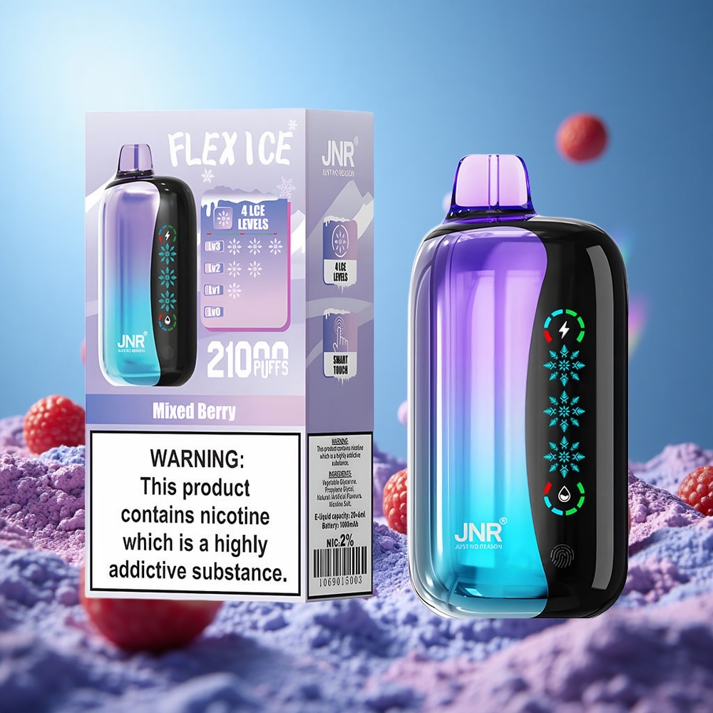 JNR Flex Ice 21000 Puffs Engångsvape Blandade Bär Justerbar Is 26ml E-vätska partihandel Sverige