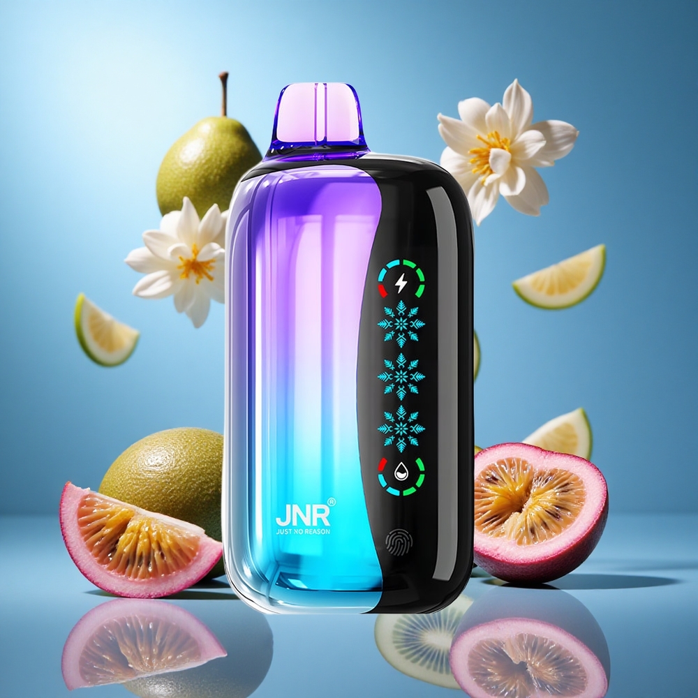 JNR Flex Ice 21000 Puffs Engångsvape Kiwi Passionfrukt Guava Justerbar Luftflöde Touchskärm partihandel Sverige