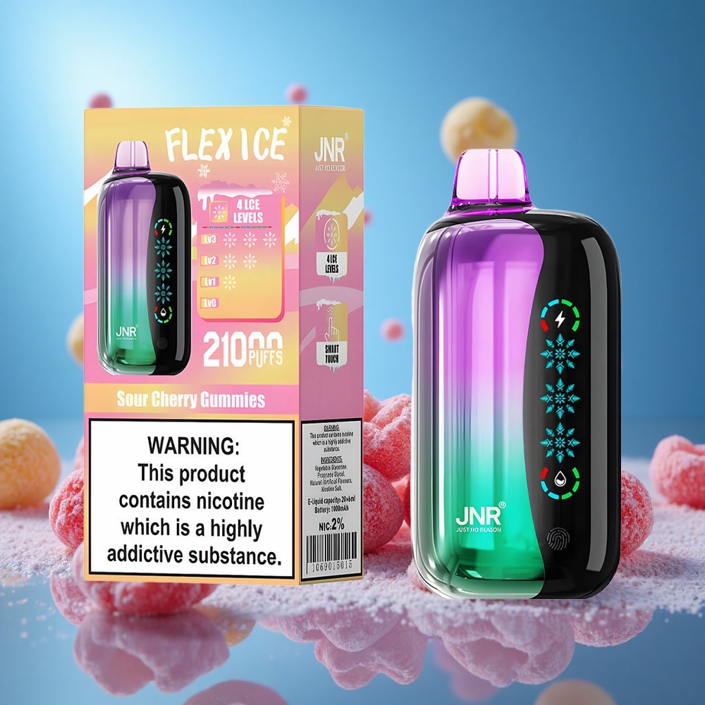 JNR Flex Ice 21000 Puffs Sur Citrongodis Justerbar Luftflöde partihandel Sverige