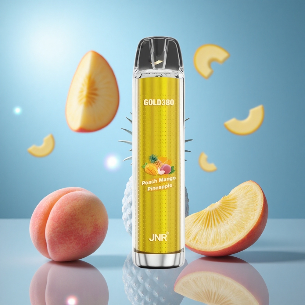 JNR Gold380 6000 Puffs Persika Mango Ananas 13ml e-Vätska Kapacitet partihandel Sverige