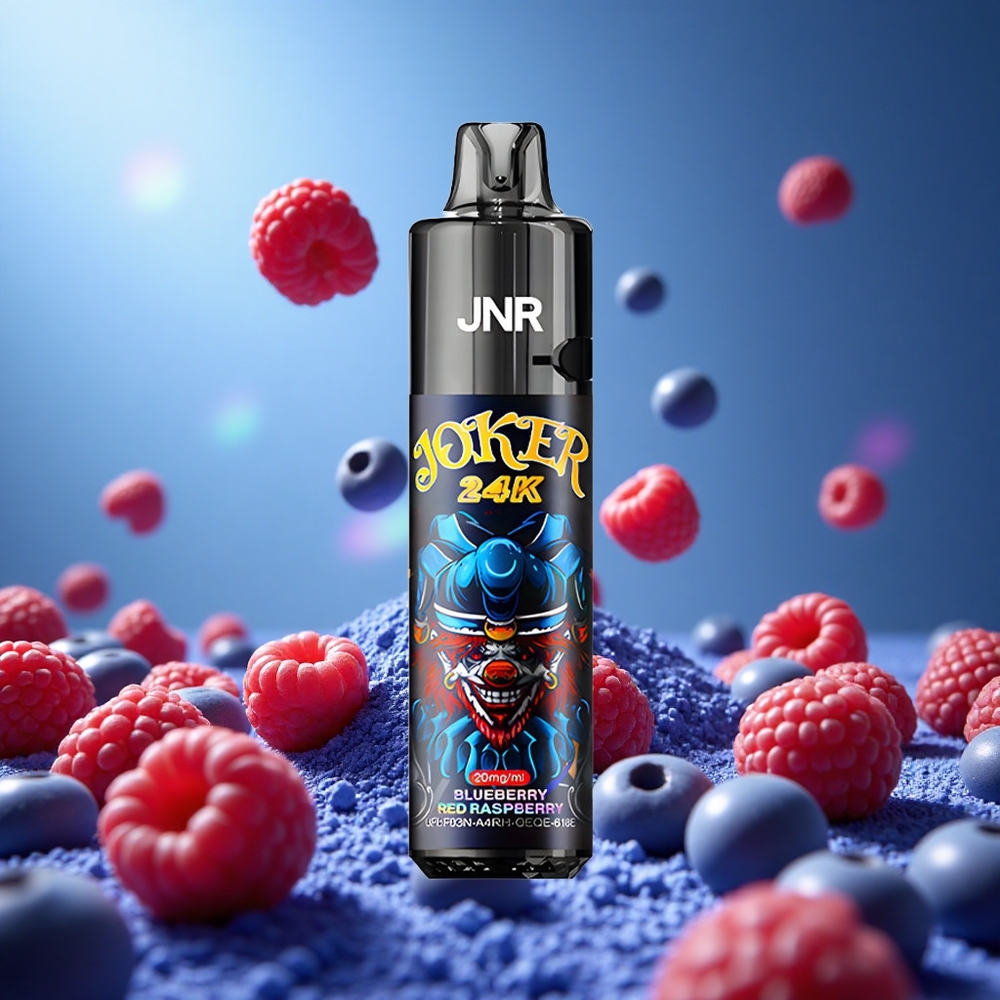 JNR Joker 24K Puffs Blåbär Röd Hallon 2+10ml Fyllningsbar Pod 800mAh Batteri partihandel Sverige